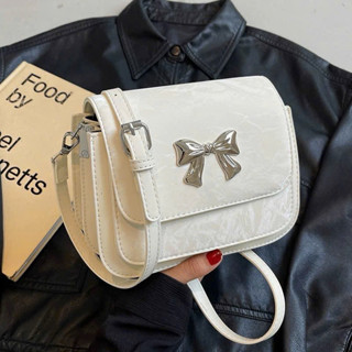 Túi Xách Nữ Dáng Bầu Da Nhung Vân Loang Mác Nơ Basic _TDC292