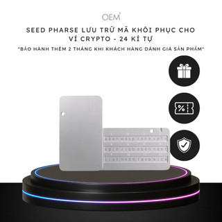 Cryptal Seed Pharse lưu trữ mã khôi phục cho ví crypto - 24 Kí tự
