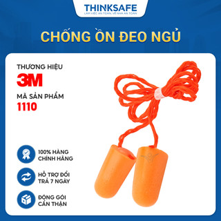 Combo 10 cặp nút tai chống ồn 3m 1100 - 1110 cấu tạo từ pu xốp, mềm, bịt tai chống ồn đạt chỉ số nrr 29db - thinksafe