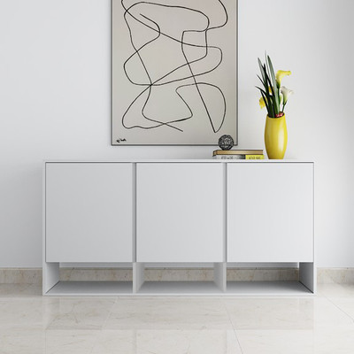 NORDIC, Tủ đựng đồ lưu trữ 3 ngăn STO_014, 160x45x80cm, tủ gỗ Scandi Home