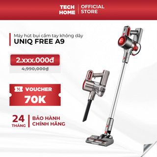  Máy Hút Bụi Cầm Tay Không Dây UNIQ Free A9 Pro Lực Hút Mạnh 19000 Pa Gia Đình Mini Pin Sạc Hút Giường Đệm  Nệm Sofa  Rèm 