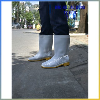 Ủng cao su trắng phòng lạnh chống nước, chống trơn
