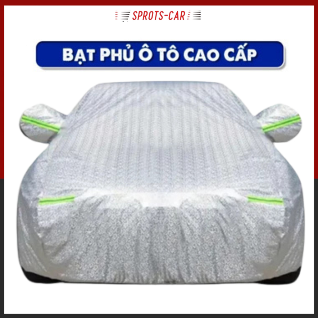 Bạt phủ xe ô tô Kia Morning, 3 lớp, có khóa kéo