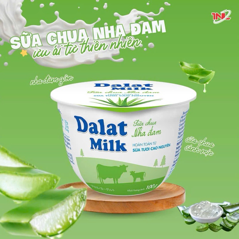 Sữa chua ăn nha đam dalatmilk 100gr