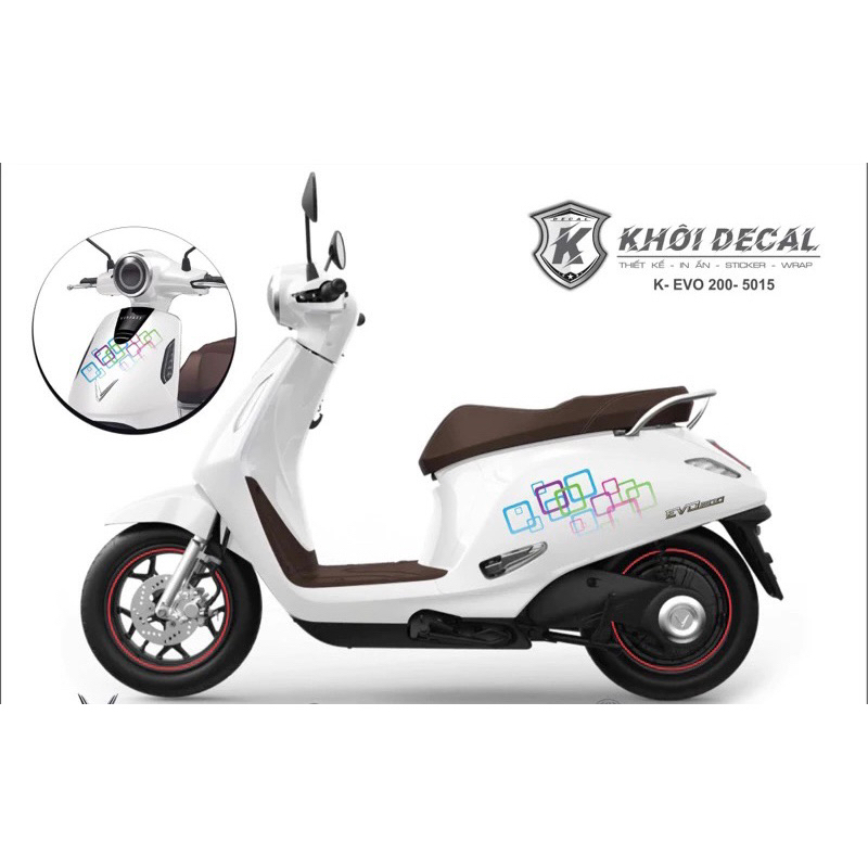 Tem xe điện EVO decal cao cấp