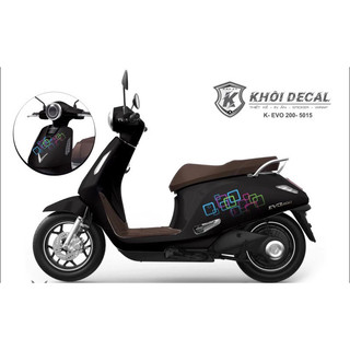 Tem xe điện EVO decal cao cấp