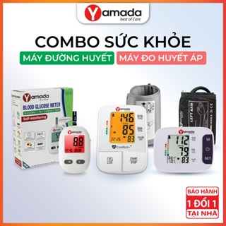 Combo Máy đo huyết áp Yamada và Máy đo đường huyết Yamada, trợ lý ảo giọng nói Tiếng Việt