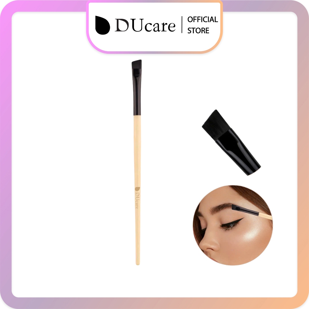 Cọ Kẻ Chân Mày Ducare Màu Nâu Lông Tự Nhiên Cao Cấp Mềm Mại DL423