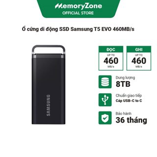 Ổ cứng di động SSD 2TB - 4TB - 8TB Samsung T5 EVO 460MB/s