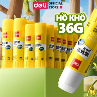 Hồ Khô Keo Dán Giấy Học Sinh Deli - 9/15/20/36g Khô Nhanh Siêu Dính Mùi Thơm Nhỏ Gọn Tiện Lợi Làm Thủ Công Văn Phòng