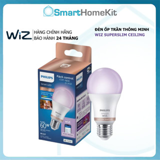 Bóng đèn thông minh Philips WiZ Tunable White and Color 8.5W - 16 triệu màu, đuôi đèn E27, WiFi 2.4Ghz, BH 2 Năm