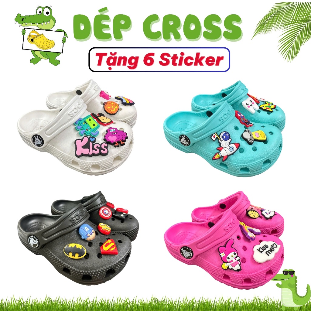  Dép Cross Classic Cho Bé Sục Bít Đầu Cho Trẻ Dép Crocs Sục Bánh Mì Cho Bé Êm Ái   CLASSIC BÉ   