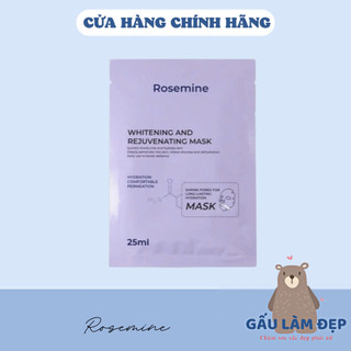 Rosemine - Mặt Nạ Hỗ Trợ Làm Sáng Cấp Ẩm Đều Màu Cho Da Khỏe Mạnh - 1 Miếng