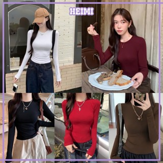 Áo Thun Giữ Nhiệt Dài Tay Form Ôm Body HEIMI, Áo Thun Dài Tay Chất Thun Cotton Giấy Mềm Mịn Co Giãn Thoáng Mát