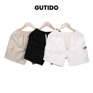 Quần Short Kaki Túi Hộp Unisex Đùi Sọt Cargo Túi Chéo Nam Nữ Năng Động Trẻ Trung Local Brand GUTIDO