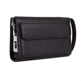 Ví Cầm Tay Clutch Nam Chính Hãng Da Bò Khóa Vân Tay Cao Cấp Màu Đen 8088