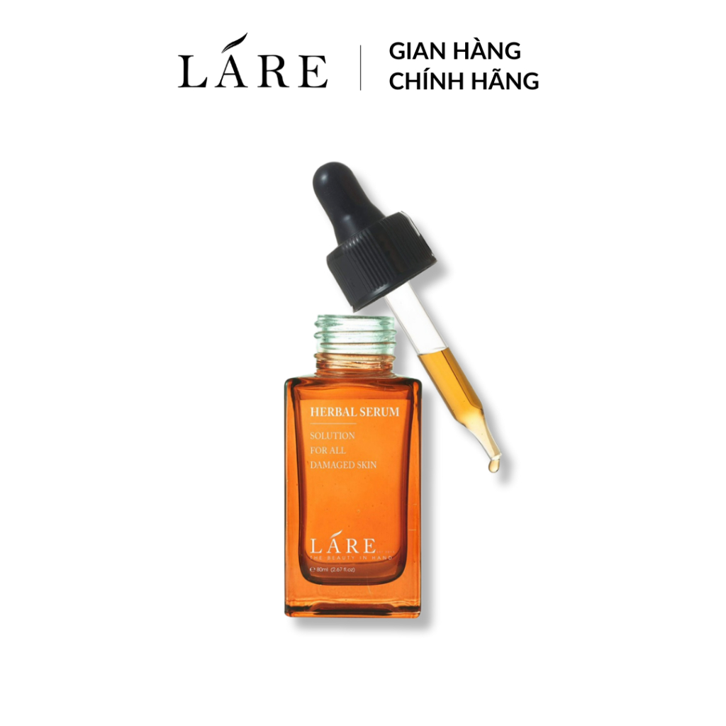 LÁRE Herbal Serum Ver.1 Hỗ Trợ Phục Hồi Da, Mờ Thâm Serum thảo mộc Herbal Serum Ver.1 LÁRE 50ml / 80