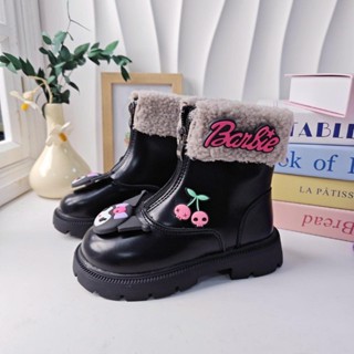 Boot bé gái cổ lông hình Kuromi