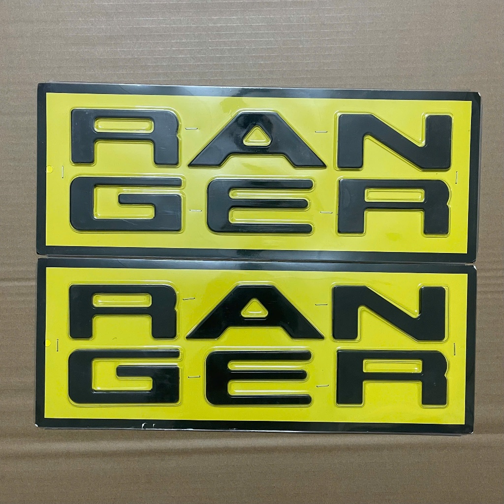 Chữ nổi Ranger dán thùng xe Ford Ranger 2023 -2024. Chữ Ranger nổi dán bửng xe Ford Ranger (Chuẩn zi