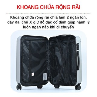 Vali du lịch vali kéo S-155 Size 20inch/24inch, chính hãng bảo hành 5 năm
