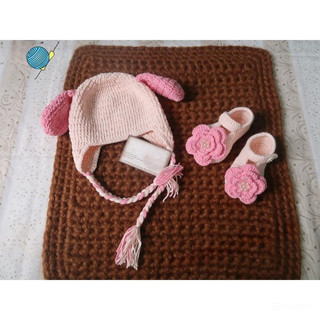 Giày nón len handmade cho bé 0-12 tháng
