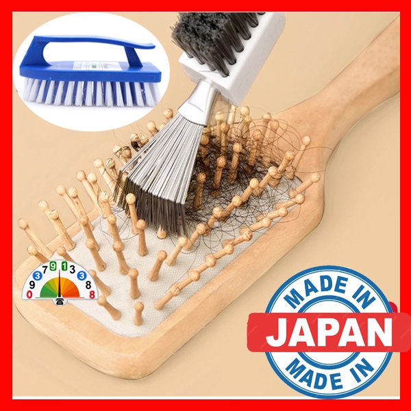 (Nhật)Dụng Cụ Gỡ Rối Tóc Bám Trên Lược Chống Rối Giảm Gãy Rụng Lược Gỡ Rối