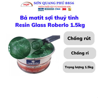 Bả Roberlo Matit màu xanh chống rỉ, Bột trét COMBOSITE chống rút, bả đắp sợi thuỷ tinh TÂY BAN NHA 1Kg  SONQUANG