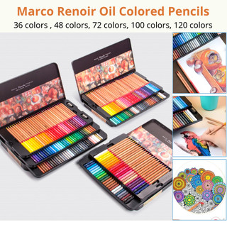 Chì màu khô marco renoir 3100 - 36/48/72/100/120 màu - marco renoir oil colored 3100