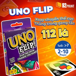 [Cardgame] UNO FLIP 112 Lá, Thẻ Bài Boardgame Tết, Thiết Kế Nhỏ Gọn, Tụ Họp Cho Bạn Bè Người Thân