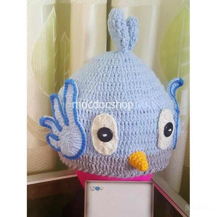 Nón len handmade cho bé - chim sẻ