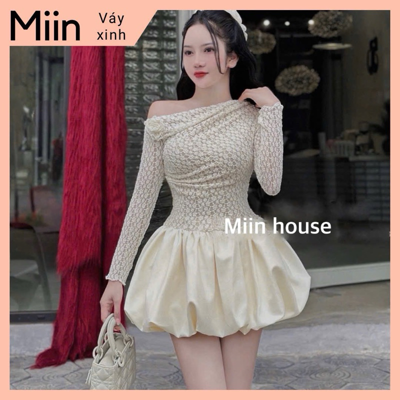 Váy 2 dây chân bồng bí eo đá