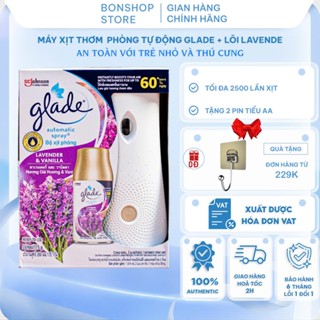 Máy Xịt thơm Phòng Tự động Glade, Xịt Thơm Phòng Tự Động Hương Dịu Nhẹ,9 Mùi Thay Thế 269ml