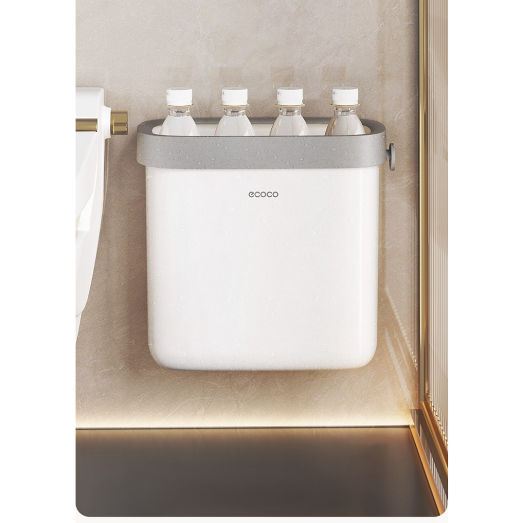 Thùng rác treo tường thông minh ECOCO 7L và 11L không khoan vít thế hệ mới, Thùng đựng rác nhà bếp,
