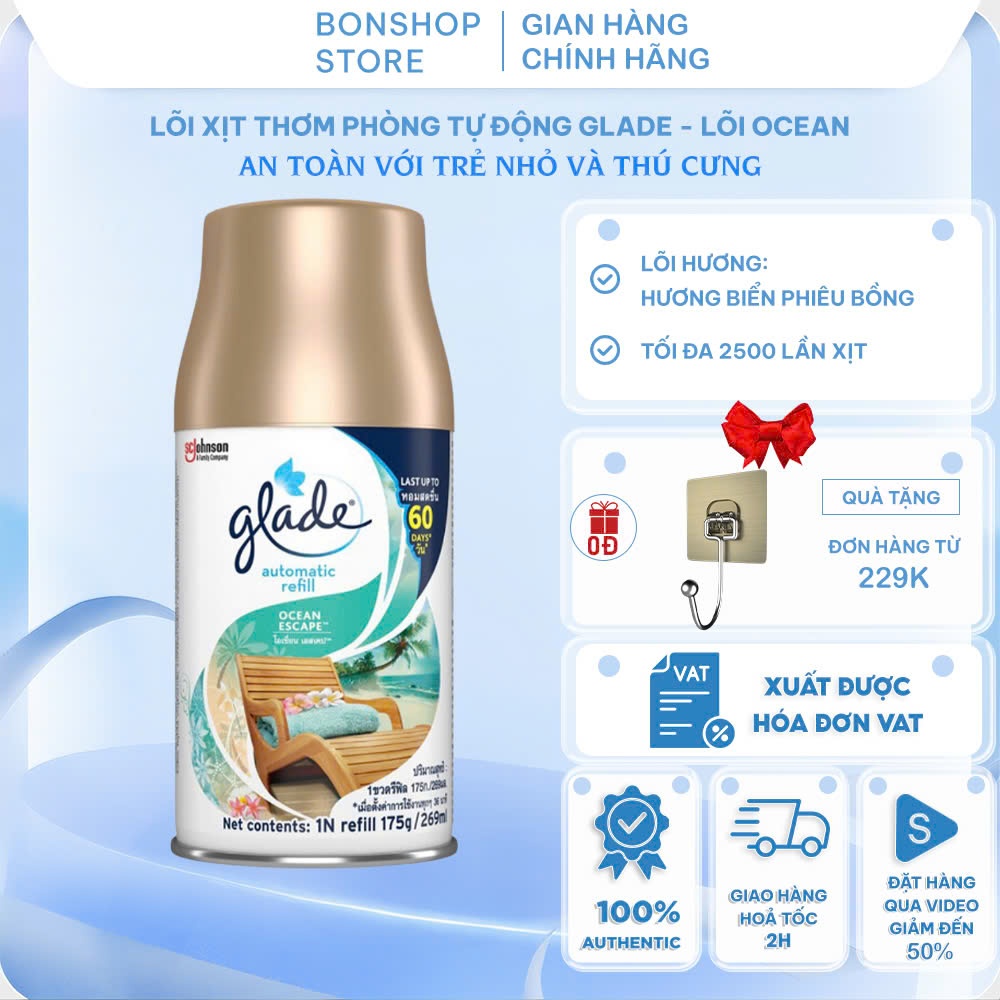 Lõi Thay Thế Máy Xịt Thơm Phòng Tự Động Glade Thái Lan, Xịt Thơm Phòng Tự Động Glade