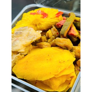 400G COMBO 5 MÓN [ Xoài , Mẵng Cầu , Cóc , Ổi , Thơm ] TRÁI CÂY SẤY MUỐI ỚT - H2farm - Ăn Vặt Food - Cay Nhẹ