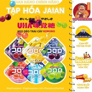 Kẹo Dẻo Trái Cây UHA Kororo 48g - Hàng Nội Địa Nhật 100%