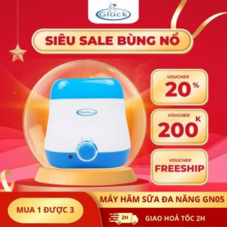 Máy hâm sữa đa năng cho bé có thể hâm thức ăn GN05 Gluck, tiệt trùng bình sữa, bảo hành 2 năm.