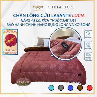 Chăn Lông Cừu Đại Hàn Mùa Đông Lucia 3 Lớp Chính Hãng Lasante 2m1x2m4 Nặng 4,3 Kg