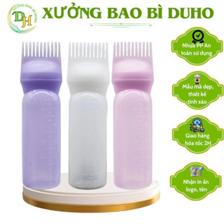 Chai Đựng Thuốc Nhuộm Tóc 180ML Có Lược Chải Tiện Lợi - Dụng Cụ Bôi Dưỡng Tóc - Lọ Đựng Thuốc Nhuộm#