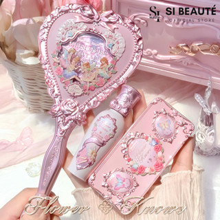 Flower Knows Midsummer HOA BIẾT gương cầm tay mini nhỏ makeup soi mặt guong to gưing trang điểm cổ Fairytale Hand Mirror