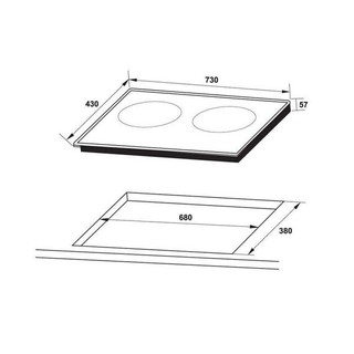 Bếp từ đôi Hafele HC-I3732A , 536.61.736
