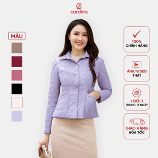 Áo phao nữ CARDINA chất liệu gió chần bông siêu nhẹ cản gió giữ ấm tốt chống xô bông 4PNF08