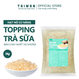 Hạt Nổ Củ Năng Trắng Dạng Túi 1KG Tiết Kiệm - Thạch Nổ Củ Năng Nhiều Thạch Ít Nước