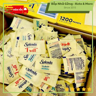   Sỉ  Đường ăn kiêng Splenda nguyên thùng mẫu mới  1000 gói  