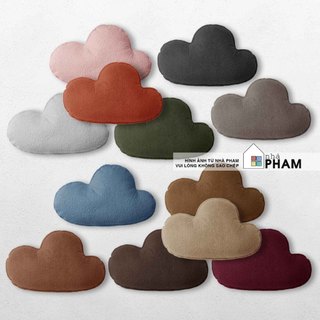 GỐI ÔM SOFA HÌNH ĐÁM MÂY , VẢI BÔNG , NHIỀU MÀU