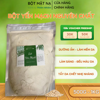   1kg   Bột yến mạch nguyên chất 100% nhà làm organic - Bột mặt nạ thiên nhiên 