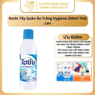 Nước Tẩy Trắng Quần Áo Hygiene 250ml Thái Lan Tẩy Sạch Các Vết Bẩn, Quần Áo Màu, Trắng - Hinohouse
