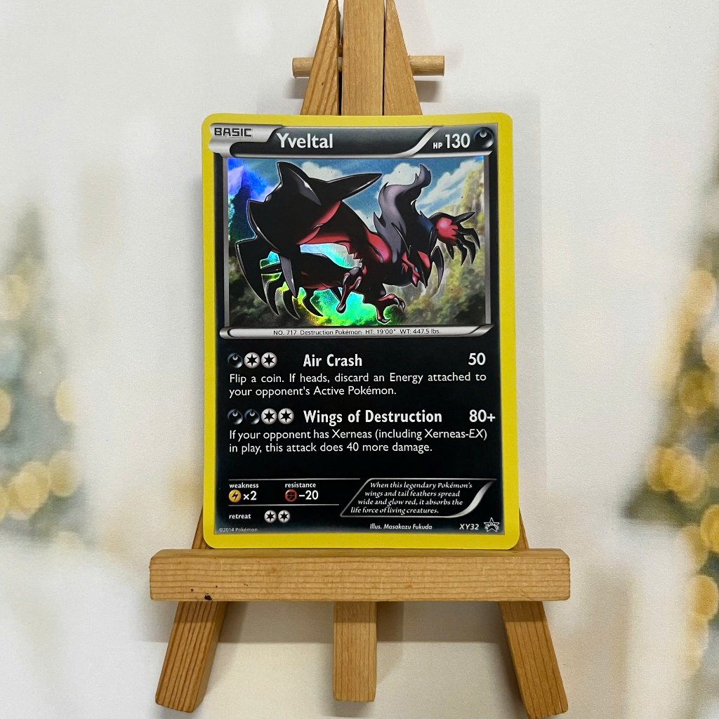 Thẻ hình Pokemon Yveltal XY32 - Lá bài lẻ XY Holo Promo tiếng Anh