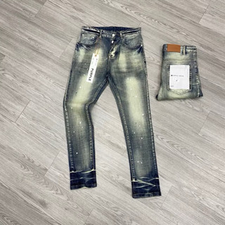 Quần Bò Jean Purple Tang Mác Lụa 4 Cúc Đồng Dây Bạc Không Rách Vảy Sơn Nhẹ