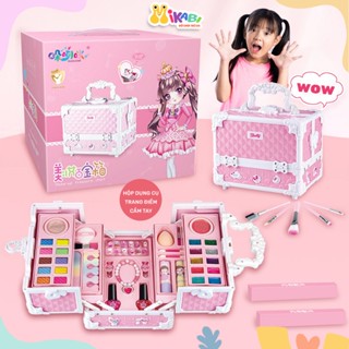 Hộp Trang Điểm Bé Gái Bộ Dụng Cụ Trang Điểm Đầy Đủ Chi Tiết Mỹ Phẩm Cao Cấp Dành Cho Bé - Đồ Chơi Trẻ Em MIKABI
